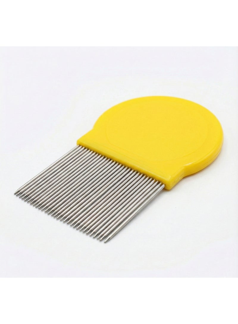 المشط الفولاذي الاحترافي لإزالة البراغيث وتنظيف الفراء للحيوانات الأليفة - Image 3